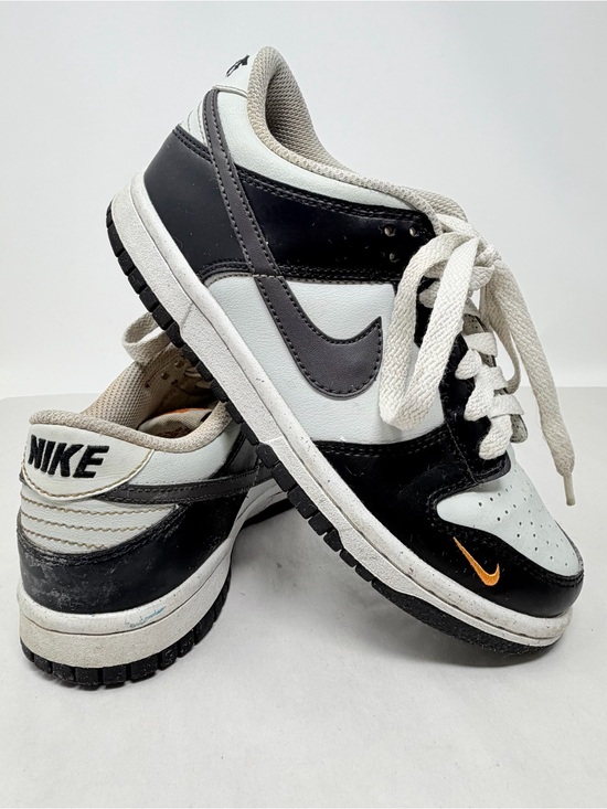 Nike Other - Size 4.5 Y Nike Dunk Low Black White Orange Swoosh Sneakers Y2K Skater